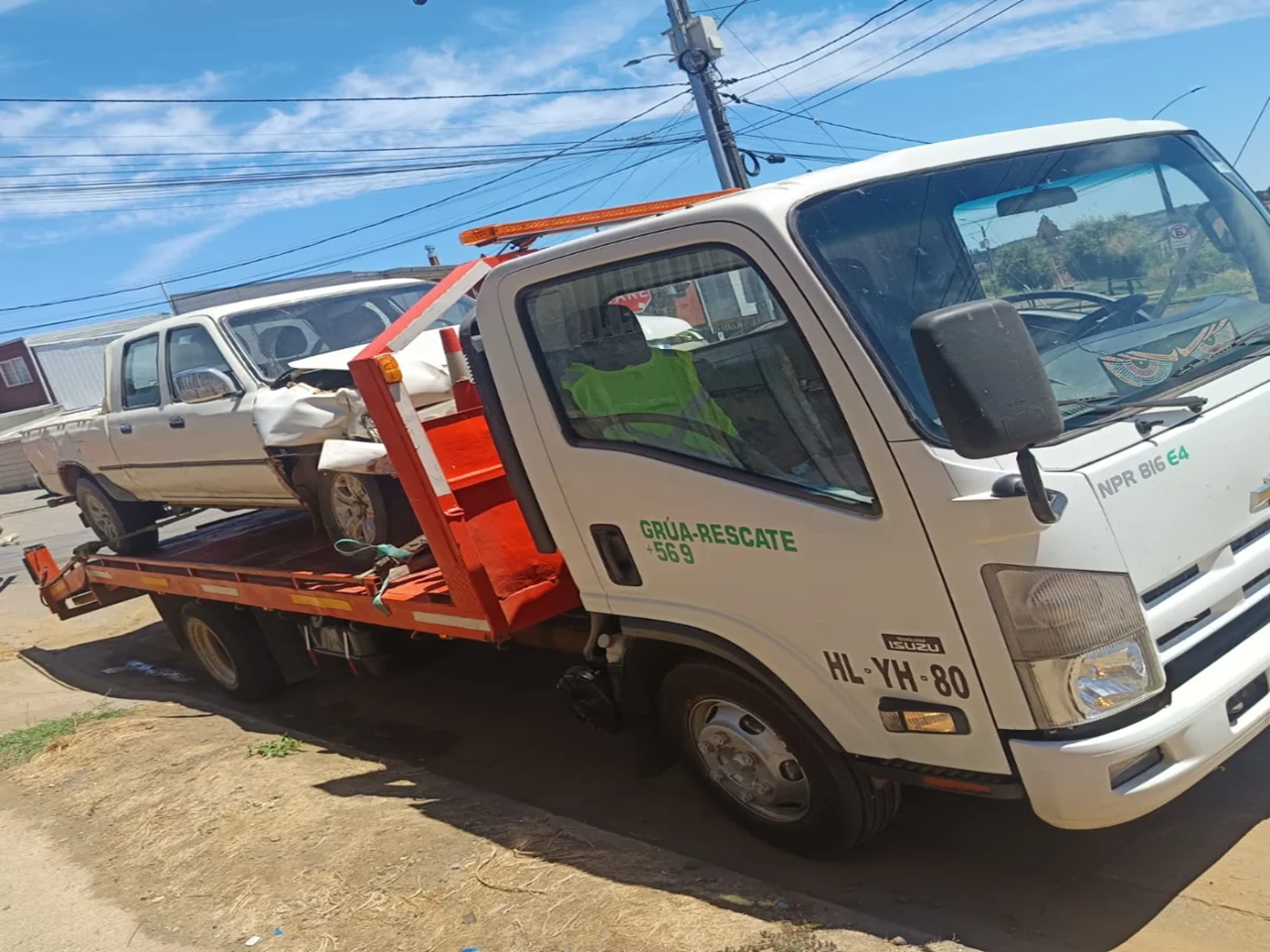 Servicio de grúa vehicular en Collipulli